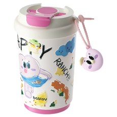bablov 花伴森 陶瓷內膽保溫嘟嘟咖啡杯, 奇蹟栽種員, 1個, 370ml