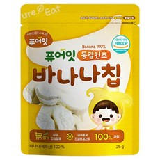 퓨어잇 동결건조 바나나칩, 25g, 1개
