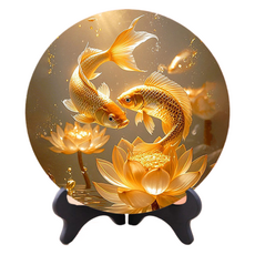 DK ONE 黃金鯉魚幸運室內裝飾畫 A款
