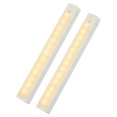 캥거 충전형 LED 조명 베란다 현관 센서등 20cm, 웜화이트, 2개 웜화이트, 2개