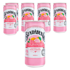 BUNDABERG 賓德寶 粉紅葡萄柚 氣泡飲, 6個, 200ml
