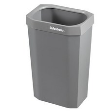 패블러스 오픈링 가정용 오픈 쓰레기통 15L, 그레이