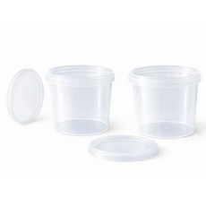 위드블럭 페일용기 바게스 투명 정리함, 2개