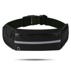 DIDROK 翻蓋防盜跑步腰帶, 黑色, 1個
