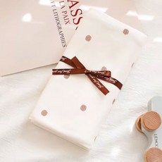 유아용 크림 컽싸개 블랭킷 이불, 땡땡이