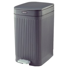 FEIDASH 飛達三和 New Alex 簡潔腳踏式垃圾桶 10L 窄版, 深灰色