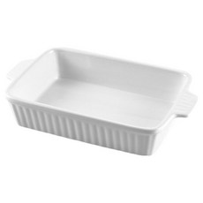 Apnalchangchang 烤箱拉麵焗烤耐熱陶瓷容器 31.5cm, 白色, 1個