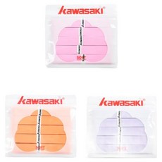 kawasaki 川崎 超柔軟握把布 3款 x 5入組, 粉紅色 + 橘色 + 紫色, 1套
