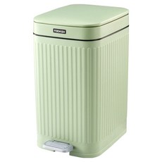 FEIDASH 飛達三和 New Alex 簡潔腳踏式垃圾桶 7L 窄版, 綠色