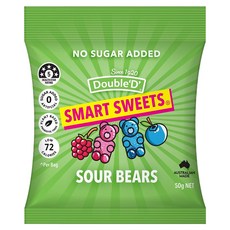 DoubleD 슈가프리 스위트 사워베어 젤리, 50g, 1개
