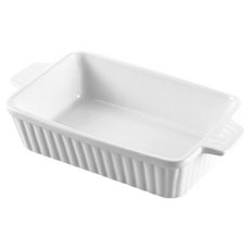 Apnalchangchang 烤箱拉麵焗烤耐熱陶瓷容器 24cm, 白色, 1個