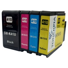 토너피아 삼성 프린터 대용량 호환잉크 INK-K410 + C410 + M410 + Y410 세트, Black, Cyan, Magenta, Yellow, 1개