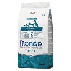 몬지 어덜트 강아지 내추럴 슈퍼프리미엄 올브리드 하이포알러제닉 건식사료, 연어+참치, 12kg, 1개