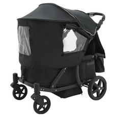 pompolarr N2 嬰兒推車專用多功能遮陽罩, 奧利奧黑, 1個