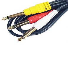 高級型音源線 06號 15m, 混合色, 1個, 5.5單聲道公 - 2x5.5單聲道公