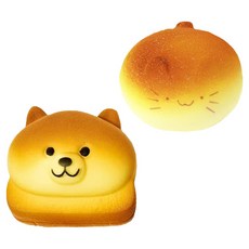 아가플러스 큐티 폭신 시바견 + 냥이 스퀴시 세트, 1세트 1세트