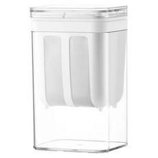 LZQ 優酪乳過濾器/自製希臘優格盒/乳清乳酪水分分離器/瀝乾器/乾噎優酪乳保鮮盒, 白色, 1個