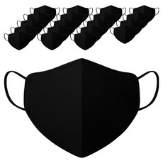 케이리얼 클래시 플러스 마스크 KF94 중형, 블랙, 1개, 20개입