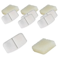 딩동펫 반려동물 워터 커브 대용량 자동 정수기 필터 6p + 스펀지 4p 세트, 1세트