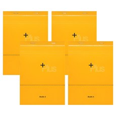 더블에이 플러스 노트패드 A5, 옐로우, 4개