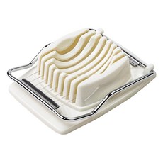 PEARL LIFE 珍珠金屬 日本製雞蛋切片器, 白色, 1個