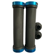 라이프포인트 미끄럼방지 자전거 핸들그립 + 렌치 세트, 블루(핸들그립), 1세트