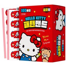 아텍스 대용량 헬로키티 밴드, 1개, 100개입