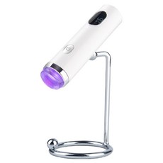 퍼니네일 USB충전형 미니 젤램프 + 자석형 거치대 세트, 1개, 화이트