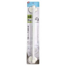 LEC 槓桿吸盤式毛巾桿 40 B00032, 白色, 1個