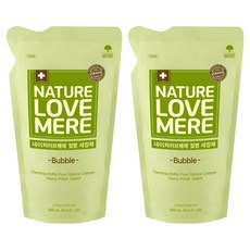 네이쳐러브메레 젖병 세정제 거품형 리필, 500ml, 2개