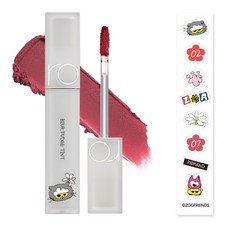 rom&nd 台灣公司貨 迷霧軟糖唇釉 ZO&FRIENDS聯名款 含貼紙, 07 微醺薔薇, 1個