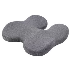 TIMLEI 久坐透氣記憶棉坐墊/辦公室四季通用久坐屁股墊, 深麻灰