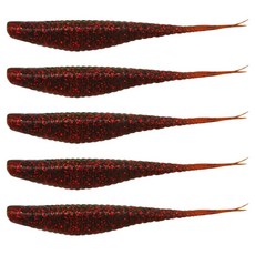 다미끼 아머쉐드 대광어 웜 루어 175mm 5p, 204 MOTOR OIL RED, 1개, 97.5g