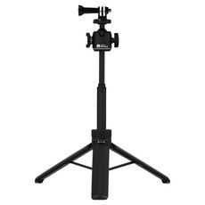 라이트밸런스 휴대용 브이로그 촬영 휴대폰 카메라 미니 삼각대 고프로마운트, 블랙, 1개, 스냅스틱 PRO SS-6521, 고프로마운트GO-206