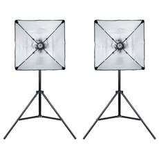 컴스 소형 지속광 소프트 박스 조명 2p 세트 100W, 1세트, LC100WS