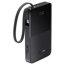 베이스어스 일체형 보조배터리 기내용 22.5W Bipow2 PRO 10000mAh, 블랙, PPBD2-1W20