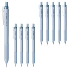 Tombow 蜻蜓牌 MONO MONO graph 輕量自動鉛筆 灰藍色, 0.5mm, 10個
