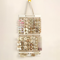 SokSokChaeum 毛氈壁掛式包包髮夾壁掛收納架 直立式 Free, 奶茶色, 1個