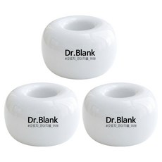 Dr.Blank 狗狗陶瓷牙刷架, 白色, 3個