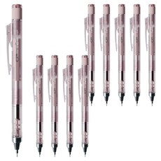 Tombow 蜻蜓牌 MONO MONOGRAPH 自動鉛筆 粉彩玻璃粉紅, 0.5mm, 10個