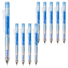 Tombow 蜻蜓牌 MONO MONO graph 自動鉛筆 透明藍, 0.5mm, 10個