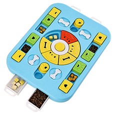 All2pet 寵物3層IQ益智嗅聞玩具, 藍色, 1個