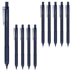 Tombow 蜻蜓牌 MONO MONOGRAPH 輕量自動鉛筆 霧面海軍藍, 10個, 0.5mm