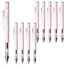 Tombow 蜻蜓牌 MONO MONO graph 自然霧麵粉色自動鉛筆, 0.5mm, 10個