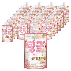 tinggeul Roel 蒟蒻果凍 白桃口味, 30個, 80g