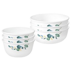 코렐 유칼립투스 공기3p 대접3p, 화이트, 1개, 공기3p, 대접3p