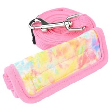 퍼피아 반려동물 놀라 오로라 수채화 핸들커버 리드줄 AL2313, 핑크, 1개