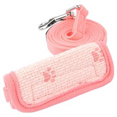 퍼피아 반려동물 포프린트 발바닥 엠보 핸들커버 리드줄 AL2315, 인디안핑크, 1개