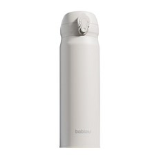 bablov 花伴森 316不銹鋼輕奢商務直飲保溫瓶, 白色, 1個, 500ml