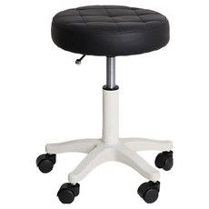 히키스 기분좋은 이동 이지핏 원형 회전 스툴의자, 블랙, 1개